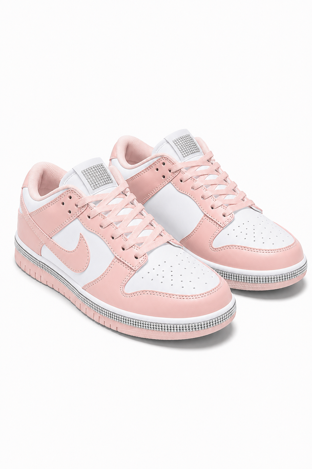 Crystal Trim Sporty Trainers Slimline Edition Candy Pink
