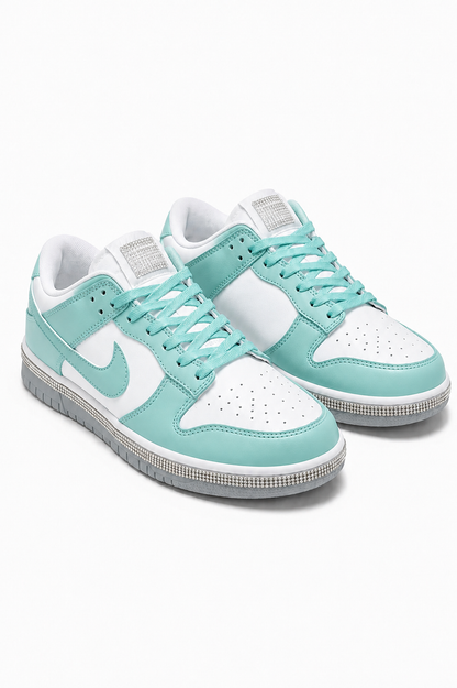 Crystal Trim Sporty Trainers Slimline Edition Green