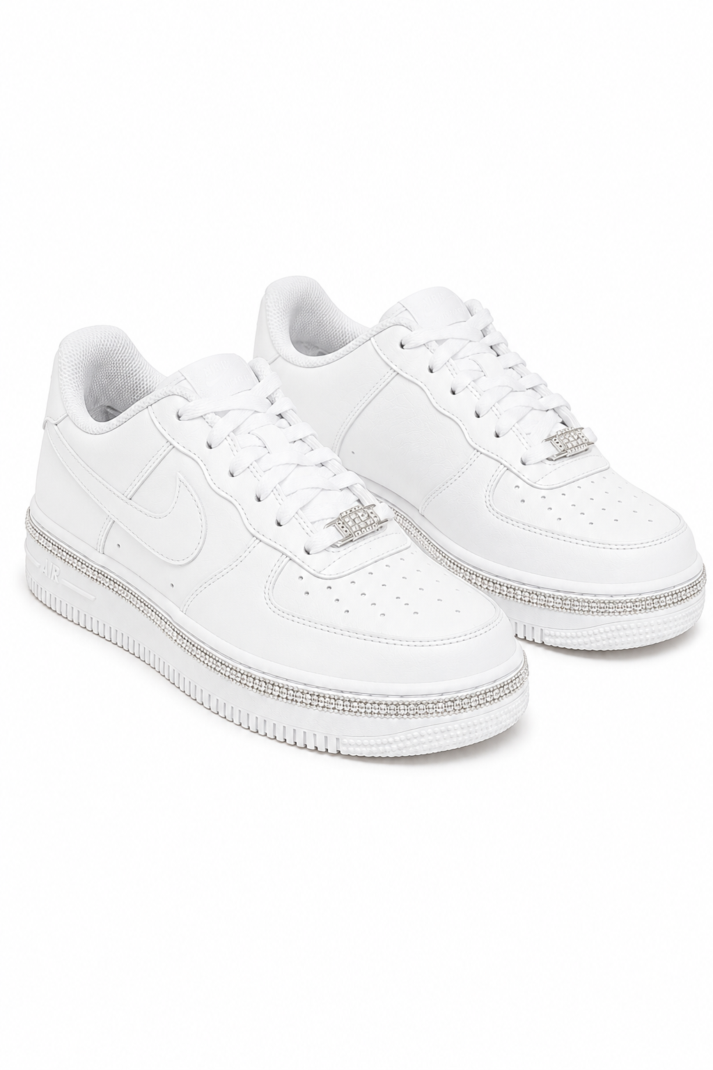 Crystal Trim Sporty Trainers White