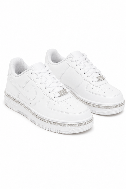 Crystal Trim Sporty Trainers White