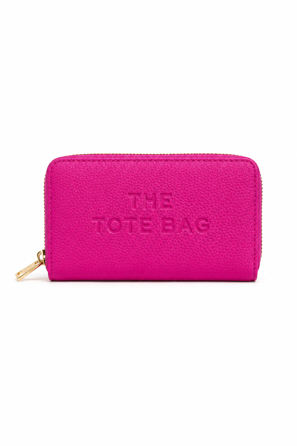 Faux Leather Everyday Wallet Tote Purse Hot Pink