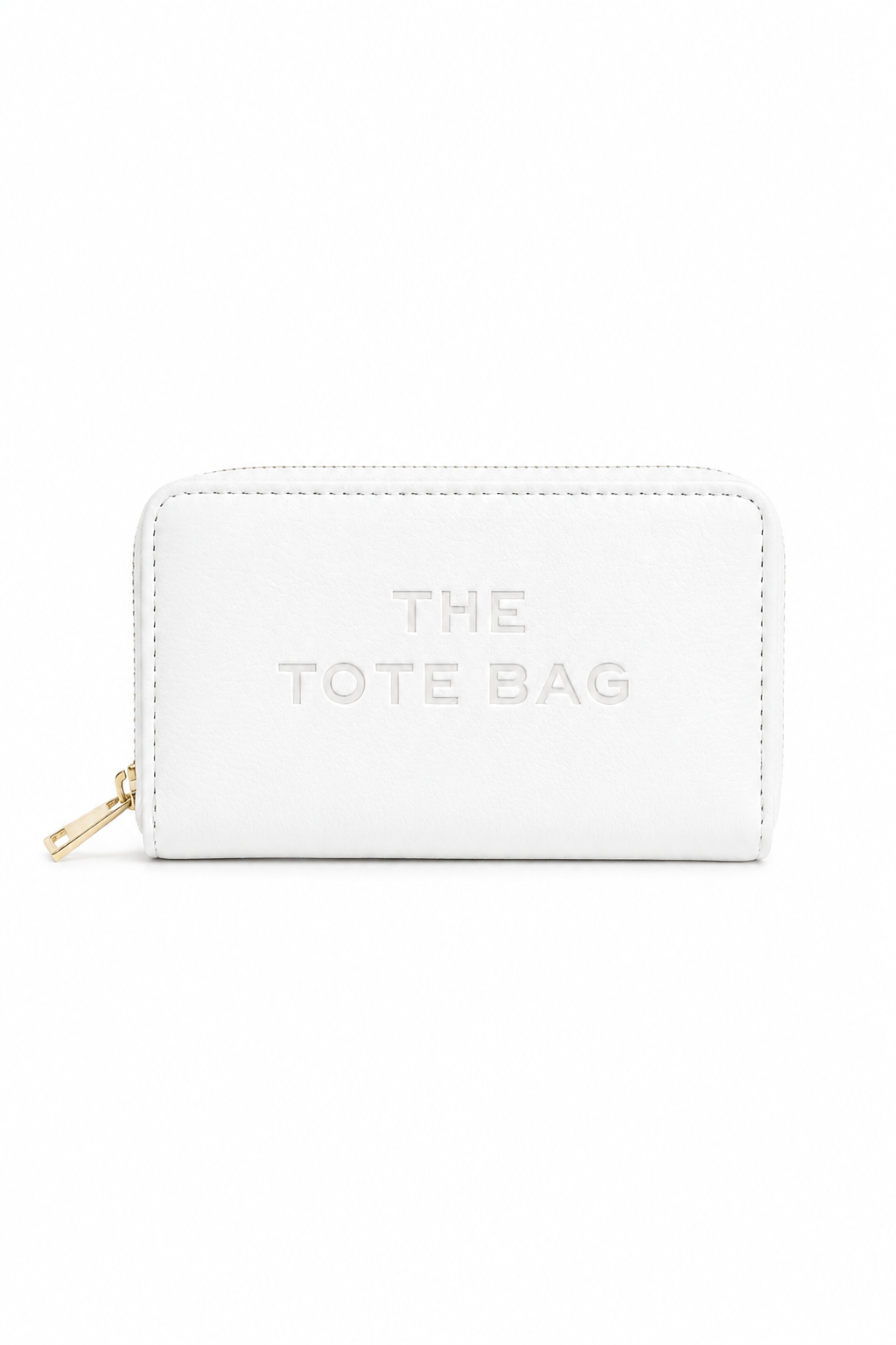 Faux Leather Everyday Wallet Tote Purse White