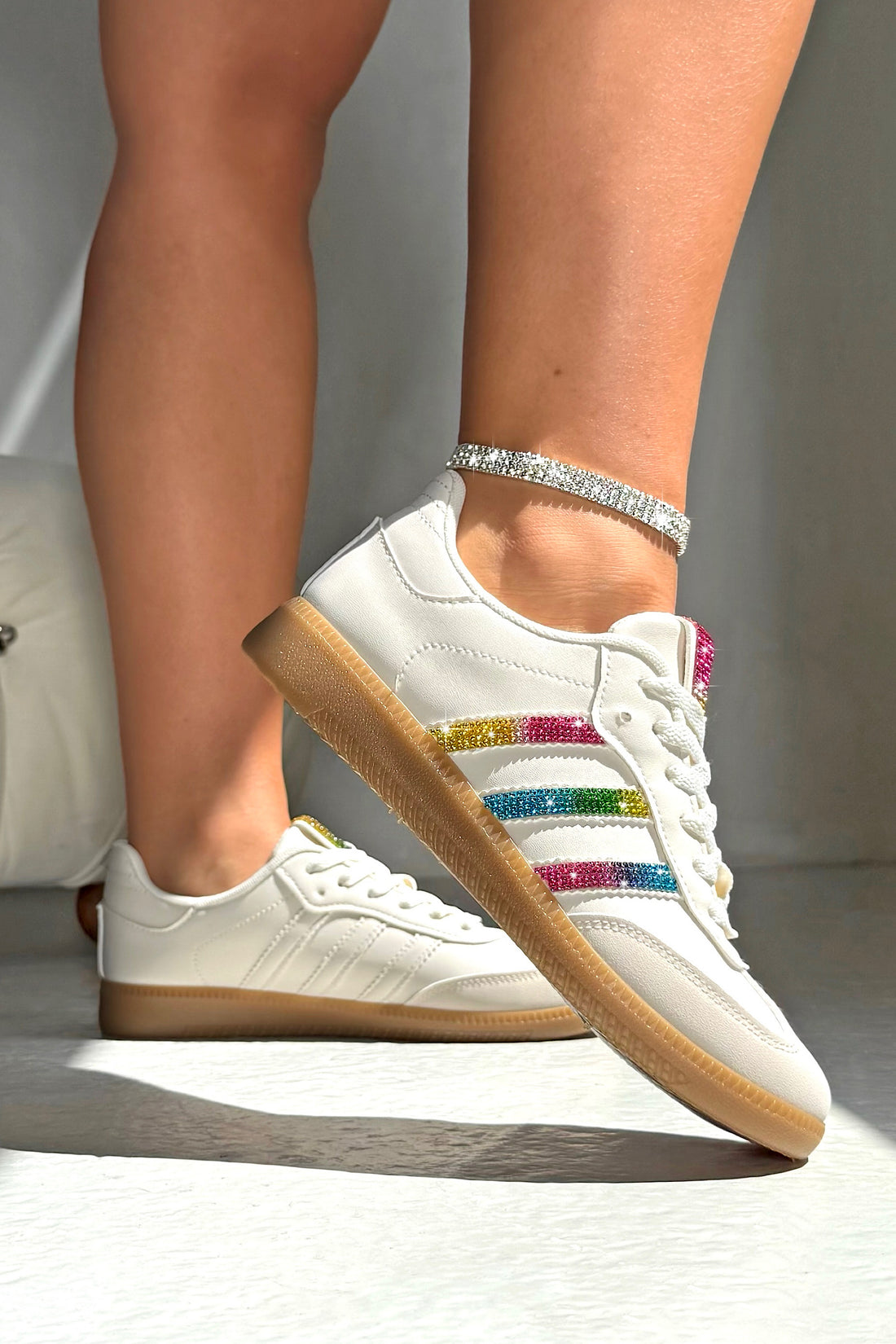 Crystal Stripe Simba Trainers Limited Edition Rainbow
