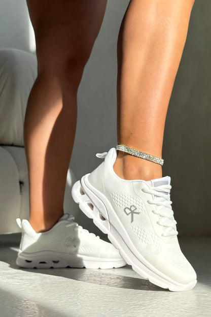 Everyday AirFlex Lightweight Lace-Up Comfort Trainers White designed with ultra-lightweight design perfect for everyday wear