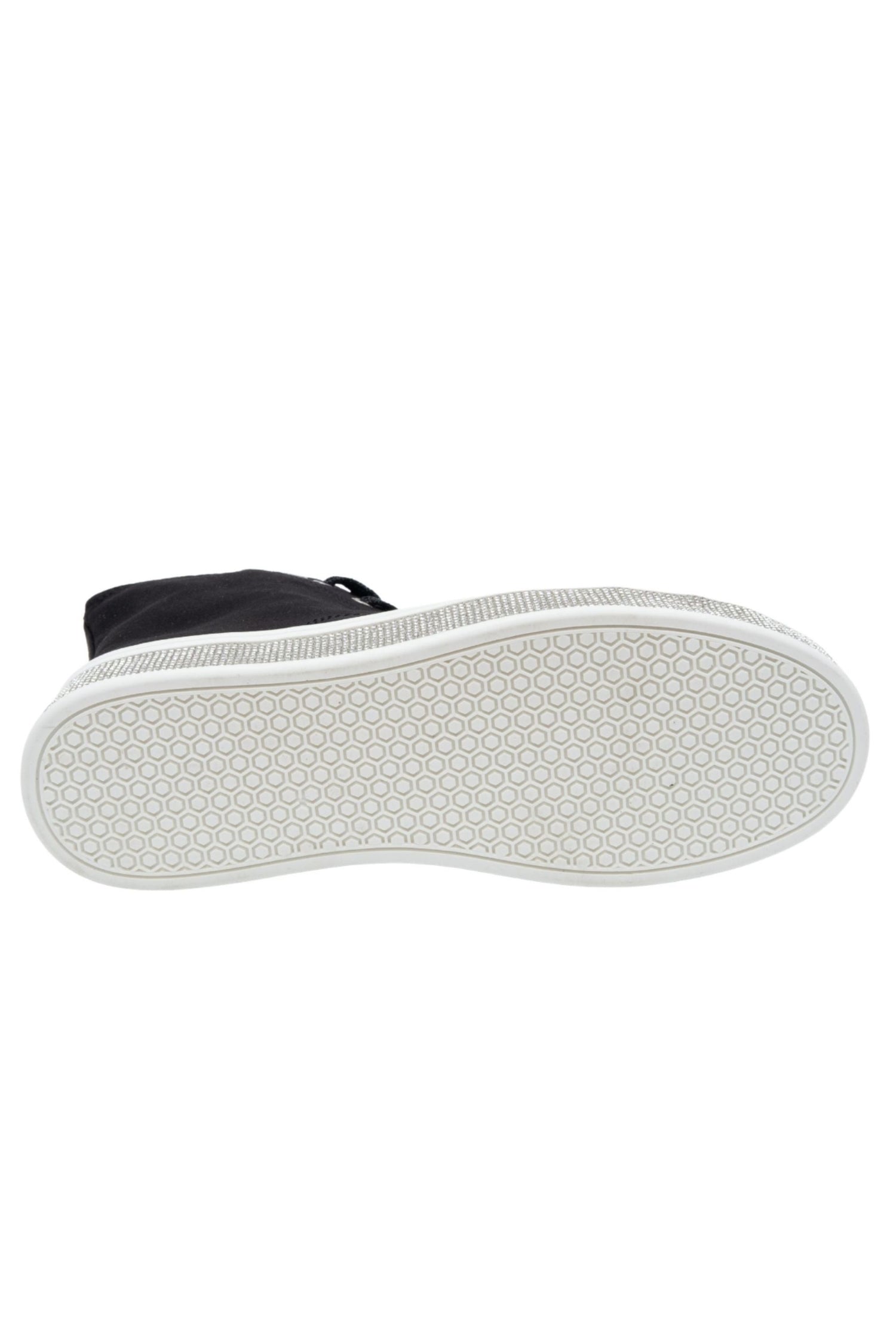 Crystal Canvas High Top Trainers Black, featuring key design details