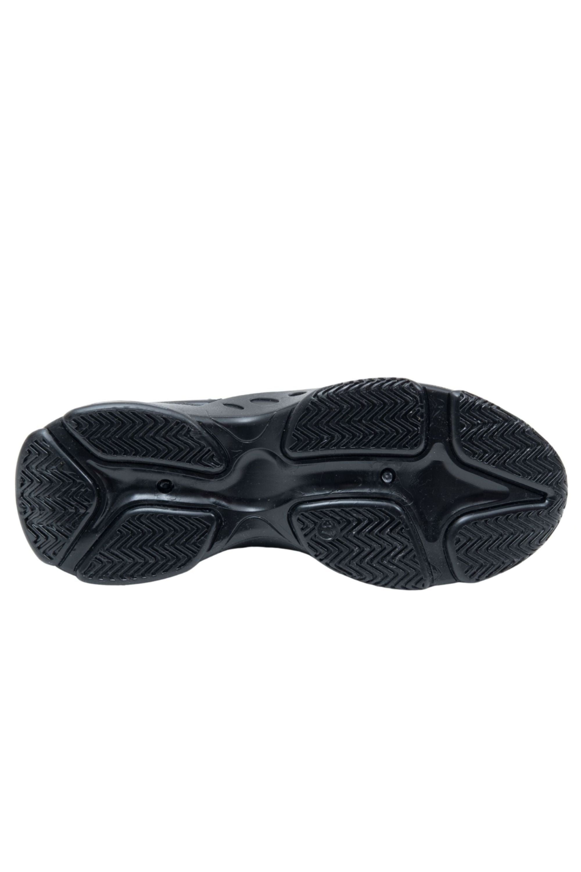Crystal Comfort Flexi Trainers Black, featuring slip on style