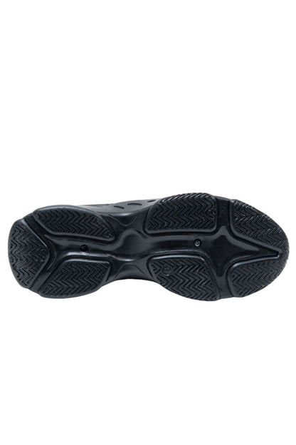 Crystal Comfort Flexi Trainers Black, featuring slip on style