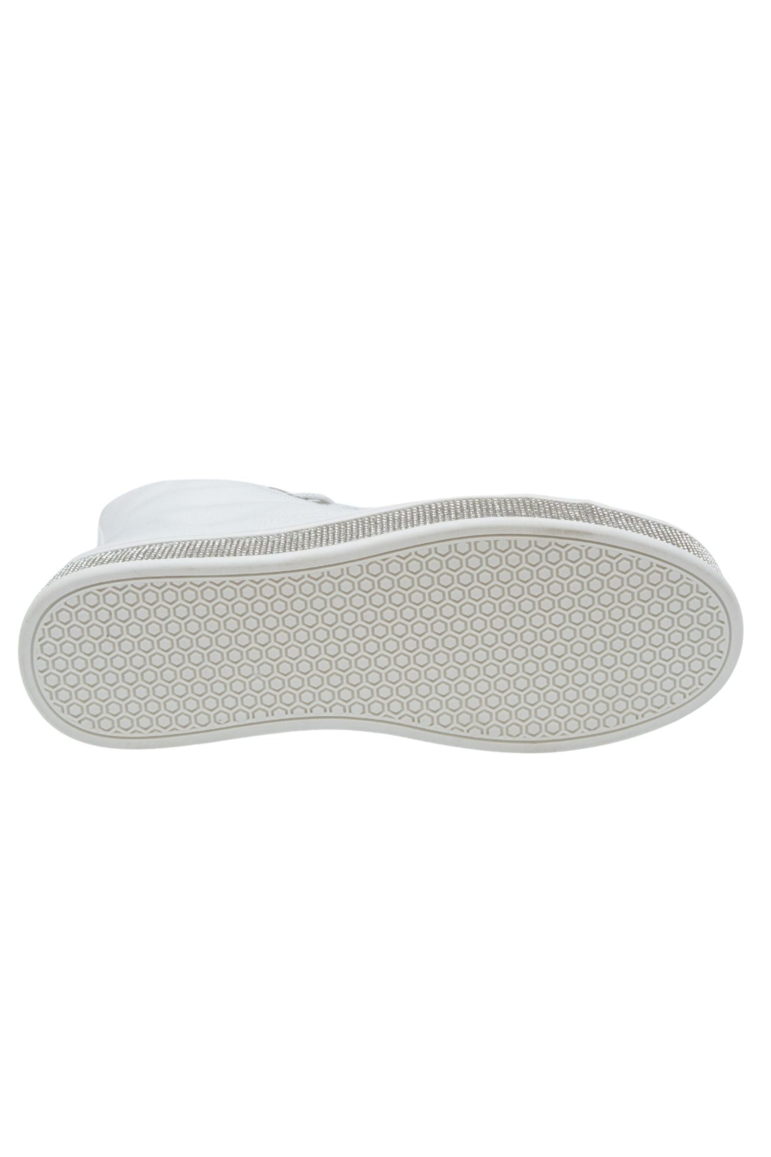 Crystal Canvas High Top Trainers White, featuring key design details