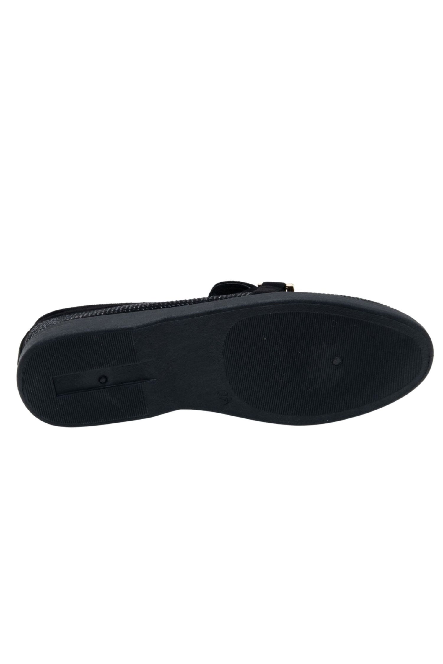 Crystal Imperial Glow Loafers Black, featuring lightweight rubber sole