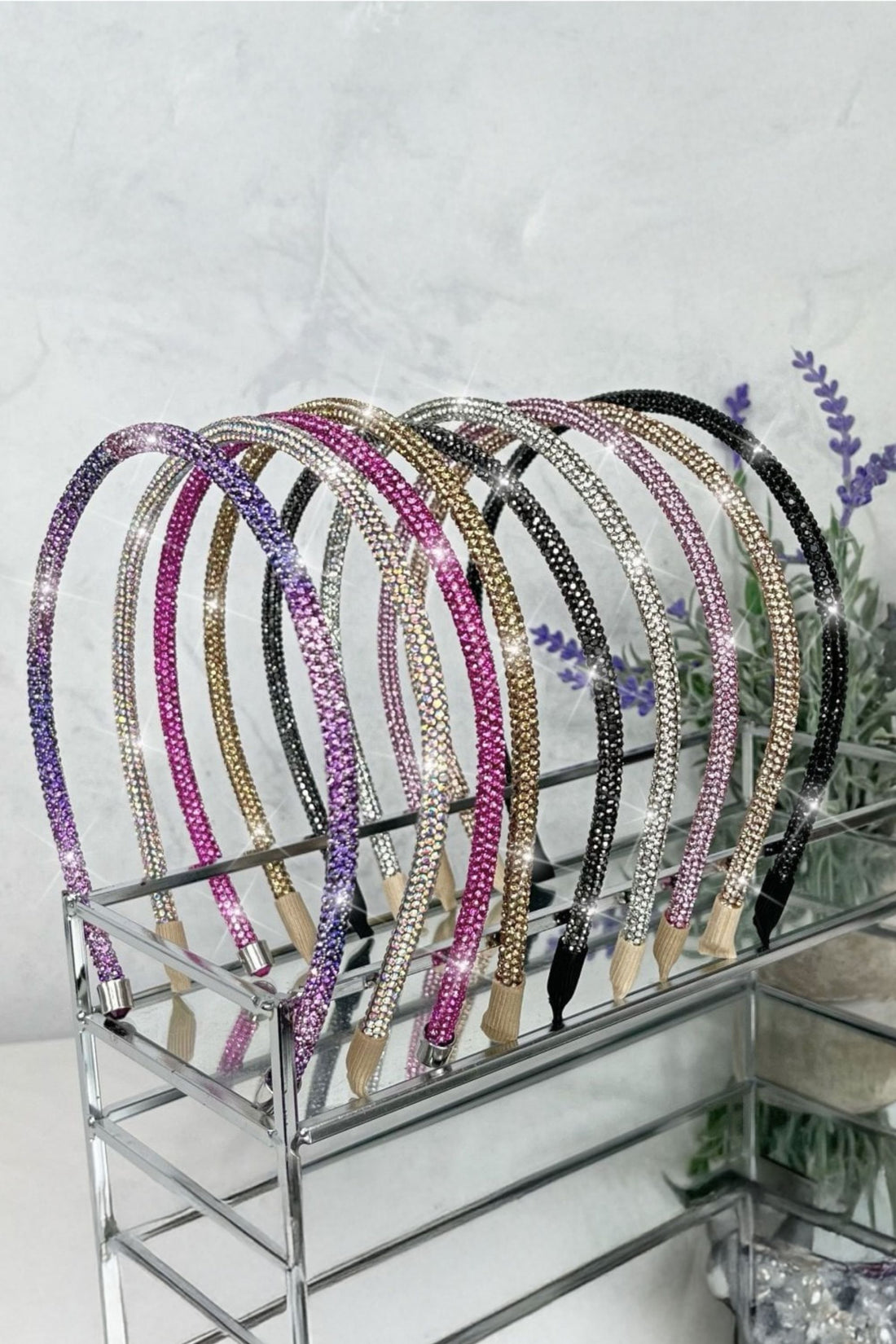 Crystal Dazzle Headband designed with crystal Slim Headband