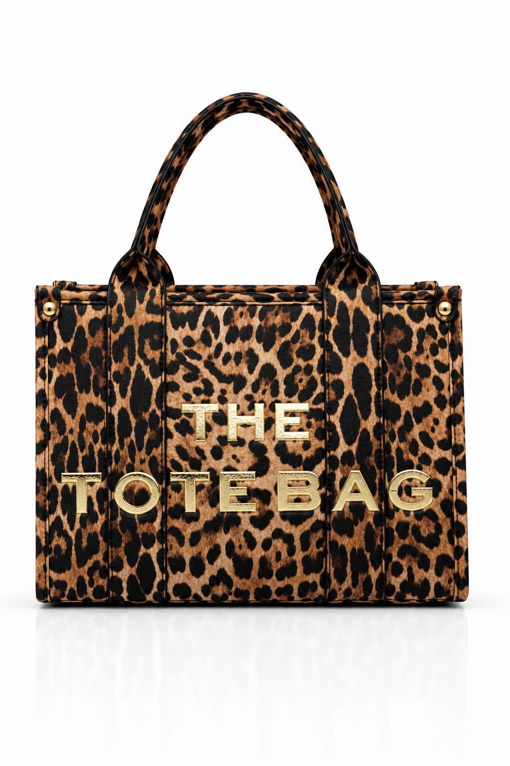 Limited Edition Golden Leopard Medium Tote Bag