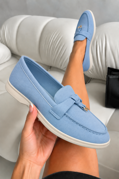 Velvet Crush Refined Ease Slip-On Loafers Blue