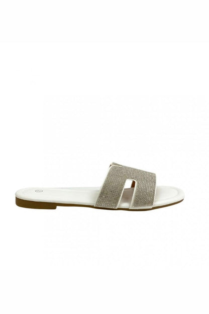 Crystal Lush Halo Sliders White