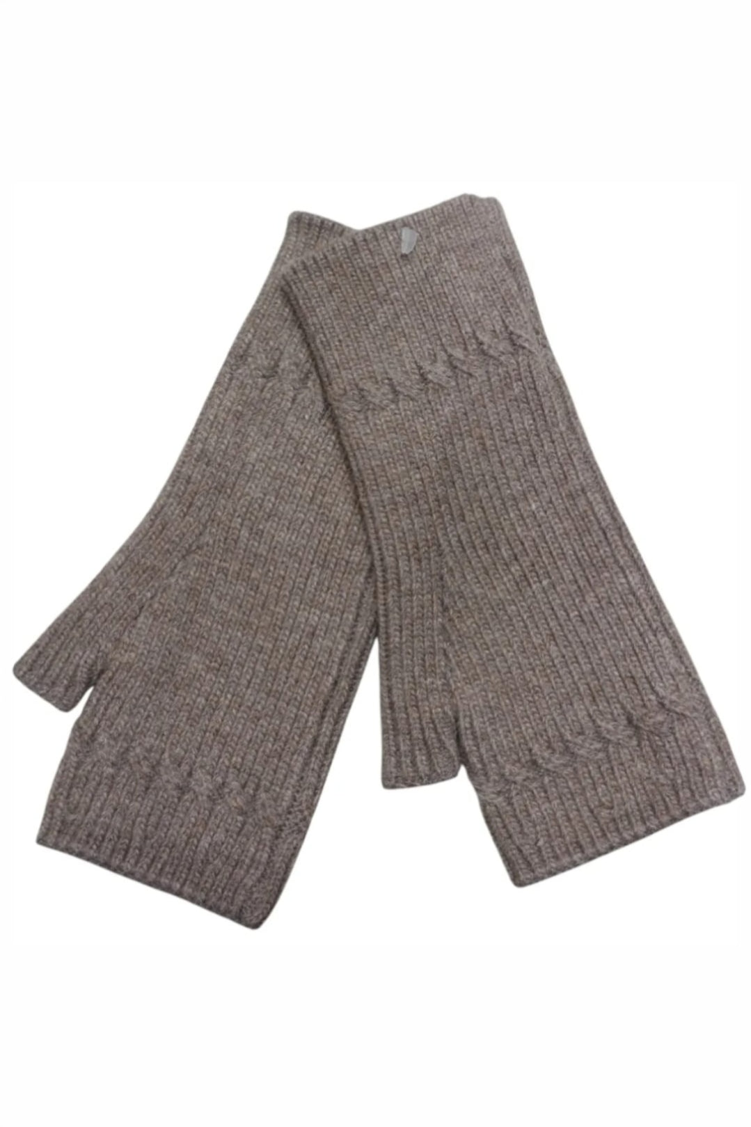 Marnie Wool Blend Sparkly Beanie &amp; Gloves Set Mocha