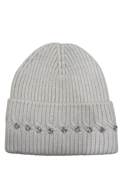 Marnie Wool Blend Sparkly Beanie &amp; Gloves Set Nude