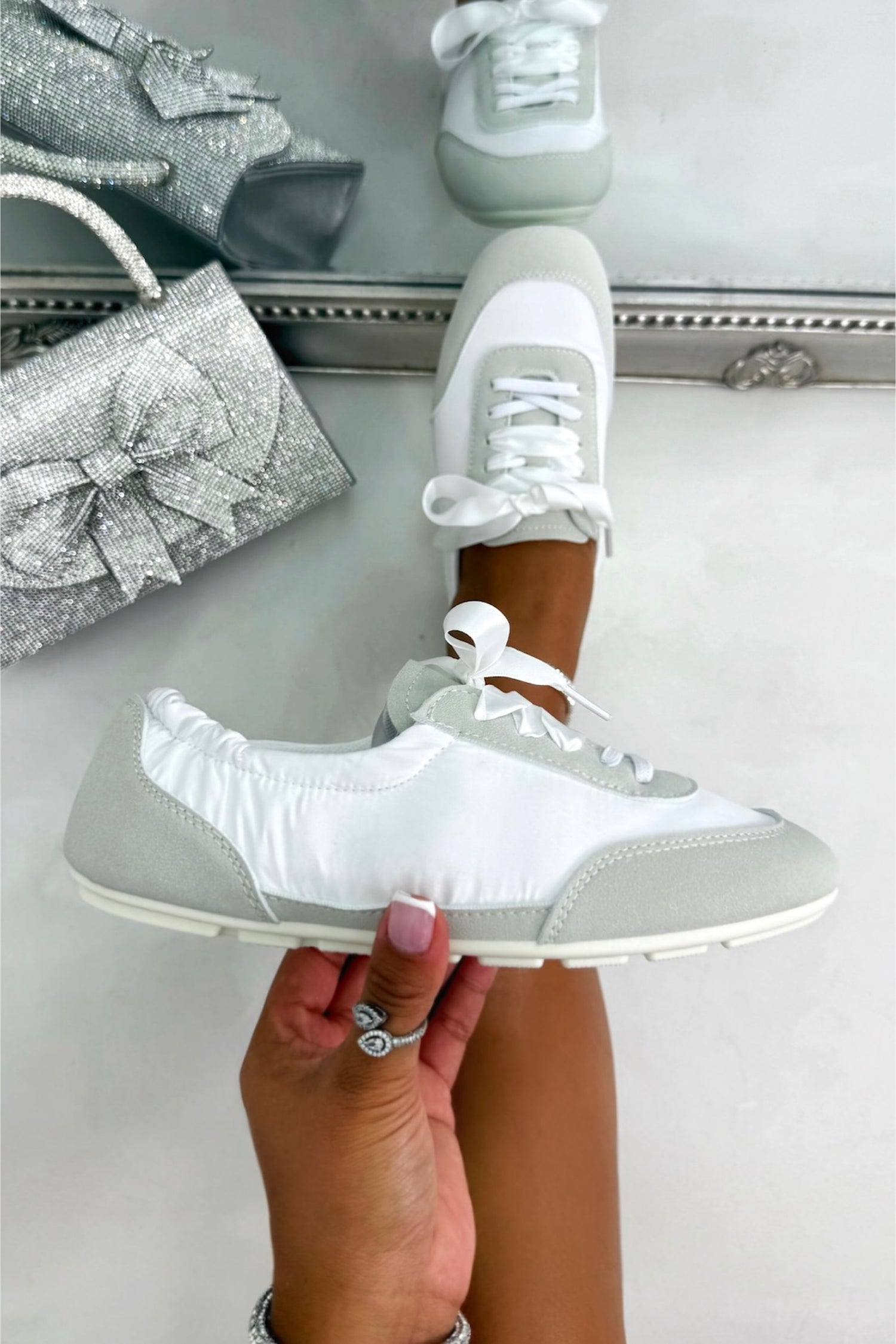 Comfort Ballet Runner Trainers White