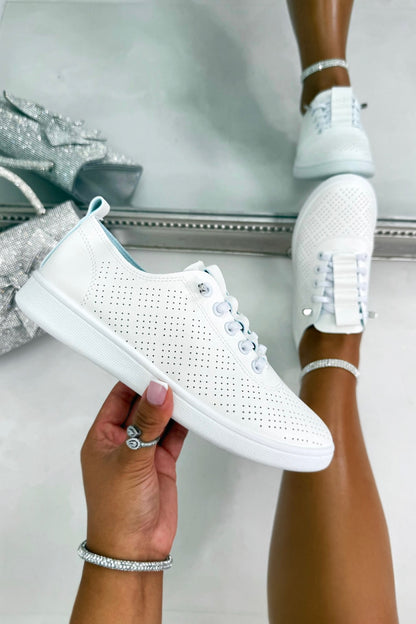 Crystal Comfort Breeze Loop Trainers White