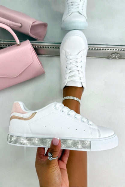 Crystal Deluxe Trim Trainers Special Edition Pink