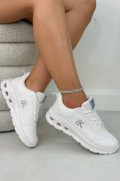 Everyday AirFlex Lightweight Lace-Up Comfort Trainers White, showing cushioned insole