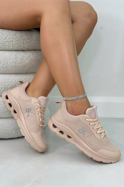 Everyday AirFlex Lightweight Lace-Up Comfort Trainers Pink, capturing cushioned insole
