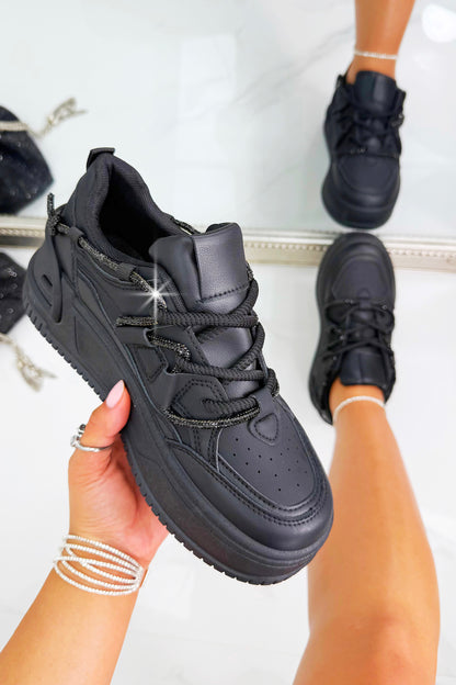 Crystal Spark Trainers Black