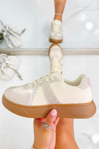 Crystal Sprinkle Dash Trainers Nude