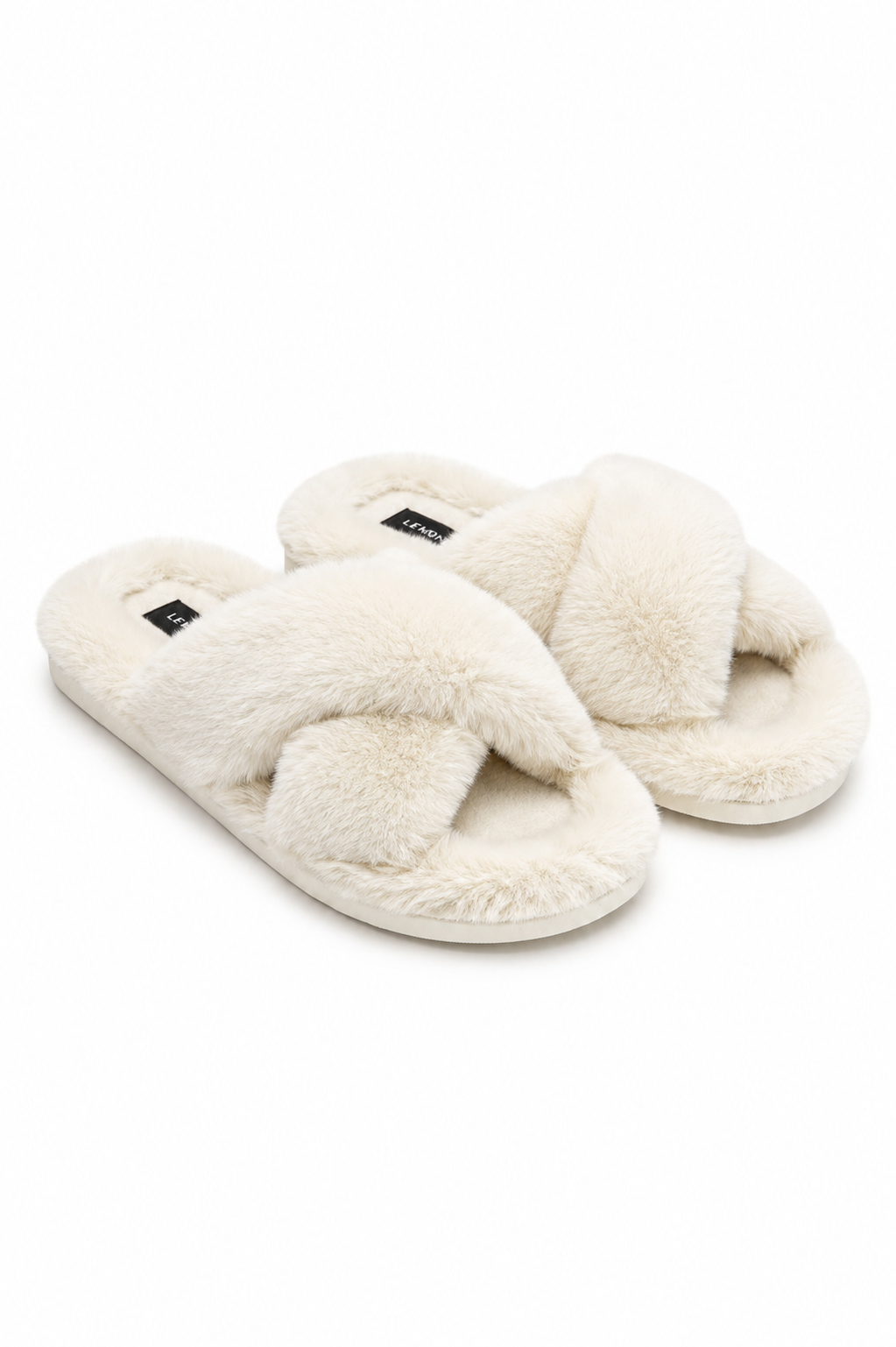 Plush Kiss Slipper Sliders Nude