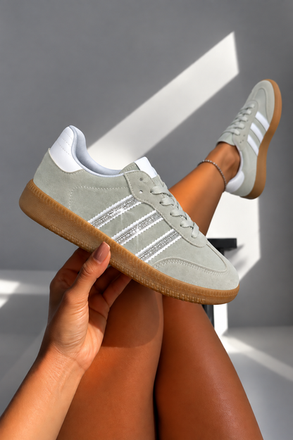 Crystal Stripe Simba Trainers Limited Edition Grey