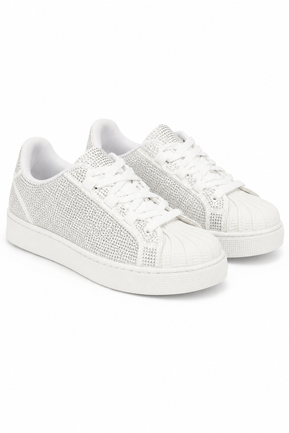 Sparkly Crystal Eternal Trainers White