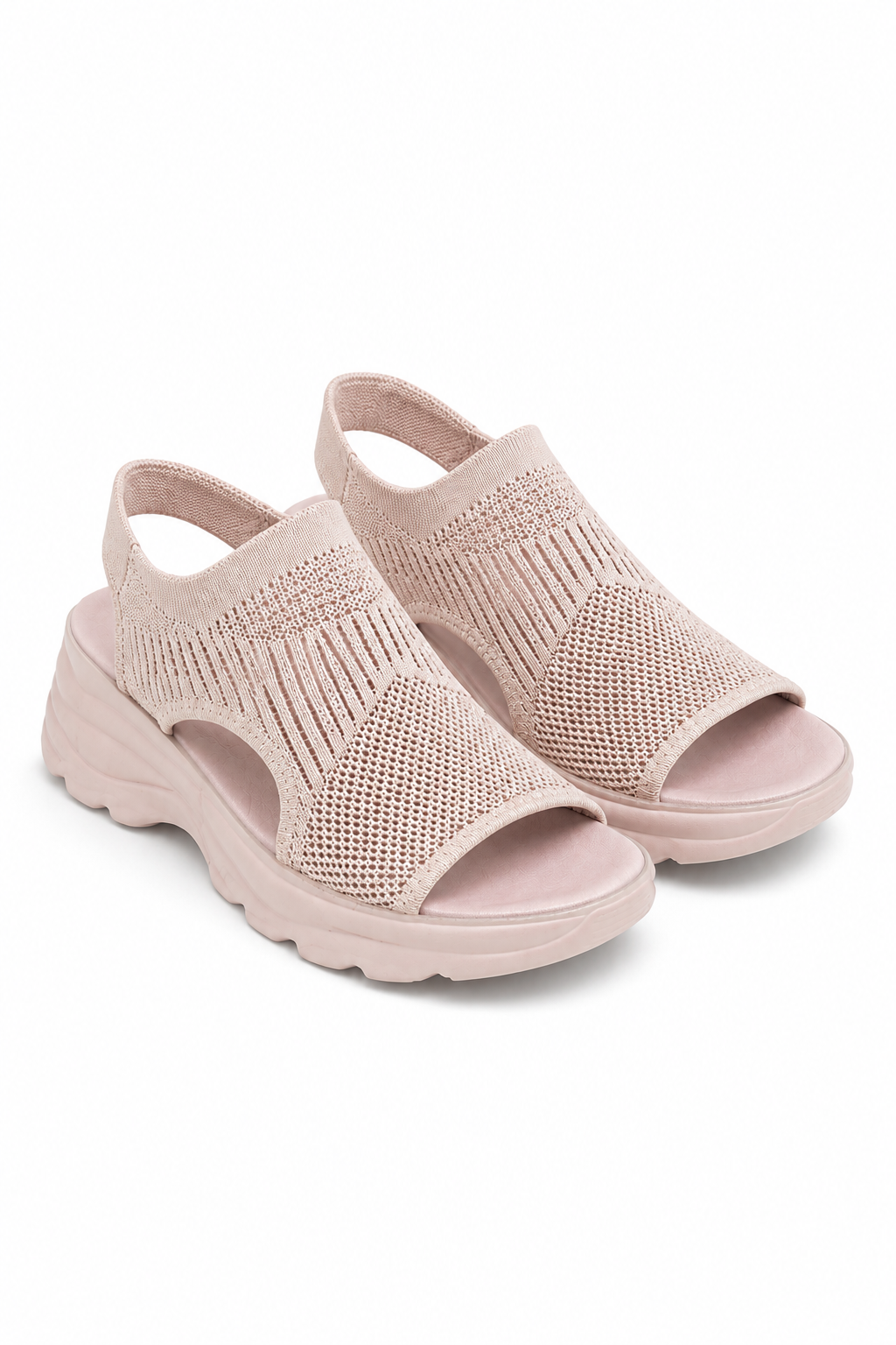Sparkly Stretch Sock Sandals Pink