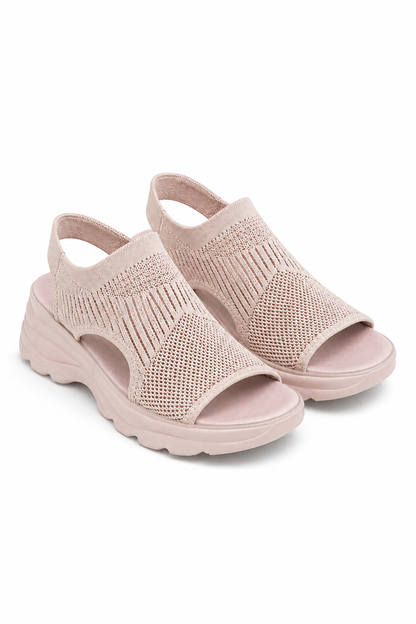 Sparkly Stretch Sock Sandals Pink