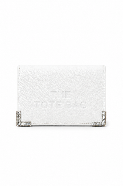 Sparkly Tote Bag Purse White