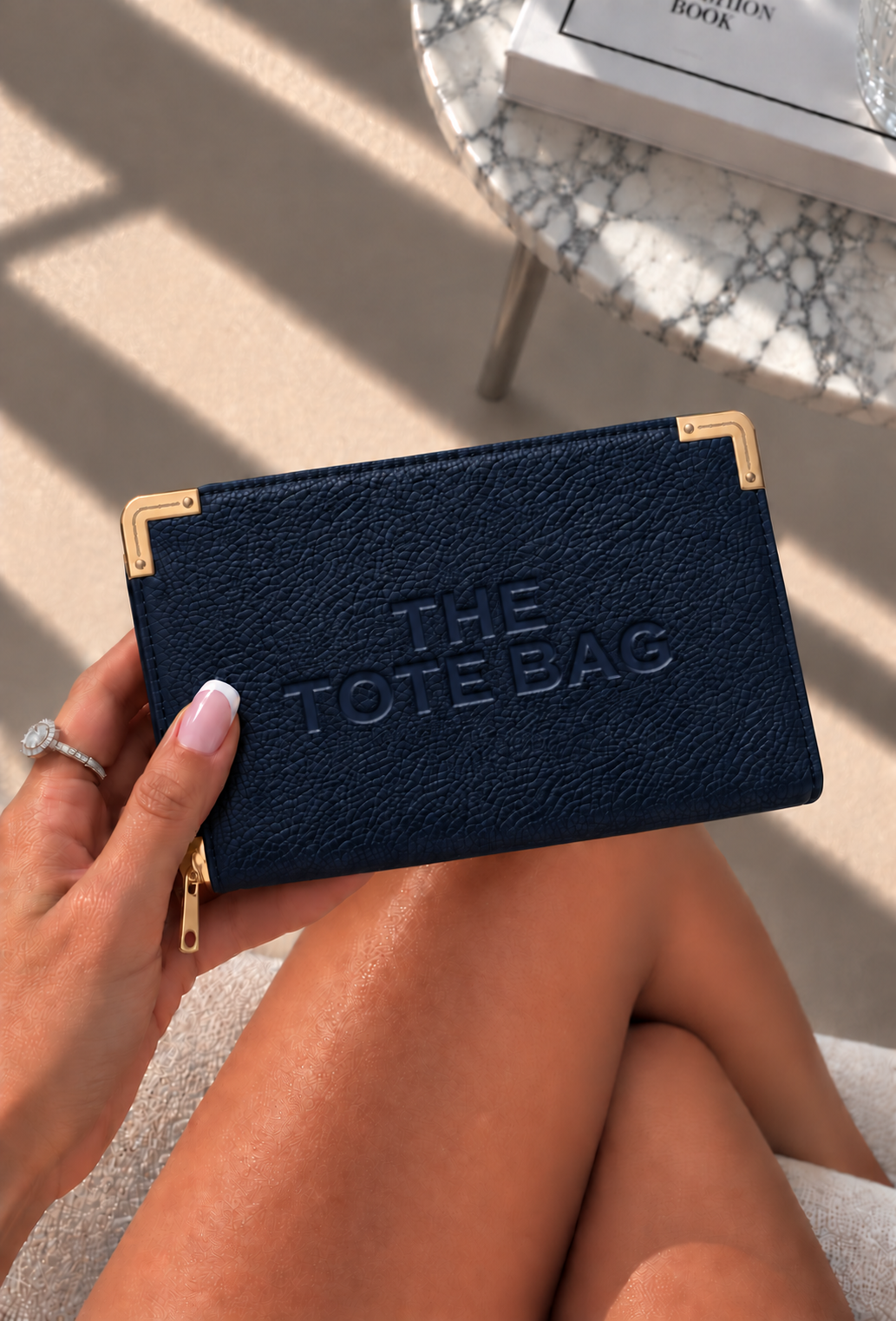 Classic Tote Bag Purse Navy