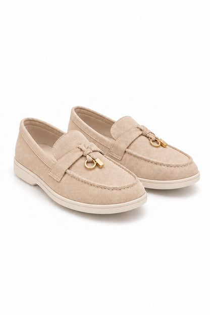 Velvet Crush Refined Ease Slip-On Loafers Nude