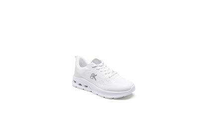 Everyday AirFlex Lightweight Lace-Up Comfort Trainers White, featuring lace-up fastening for a secure and adjustable fit