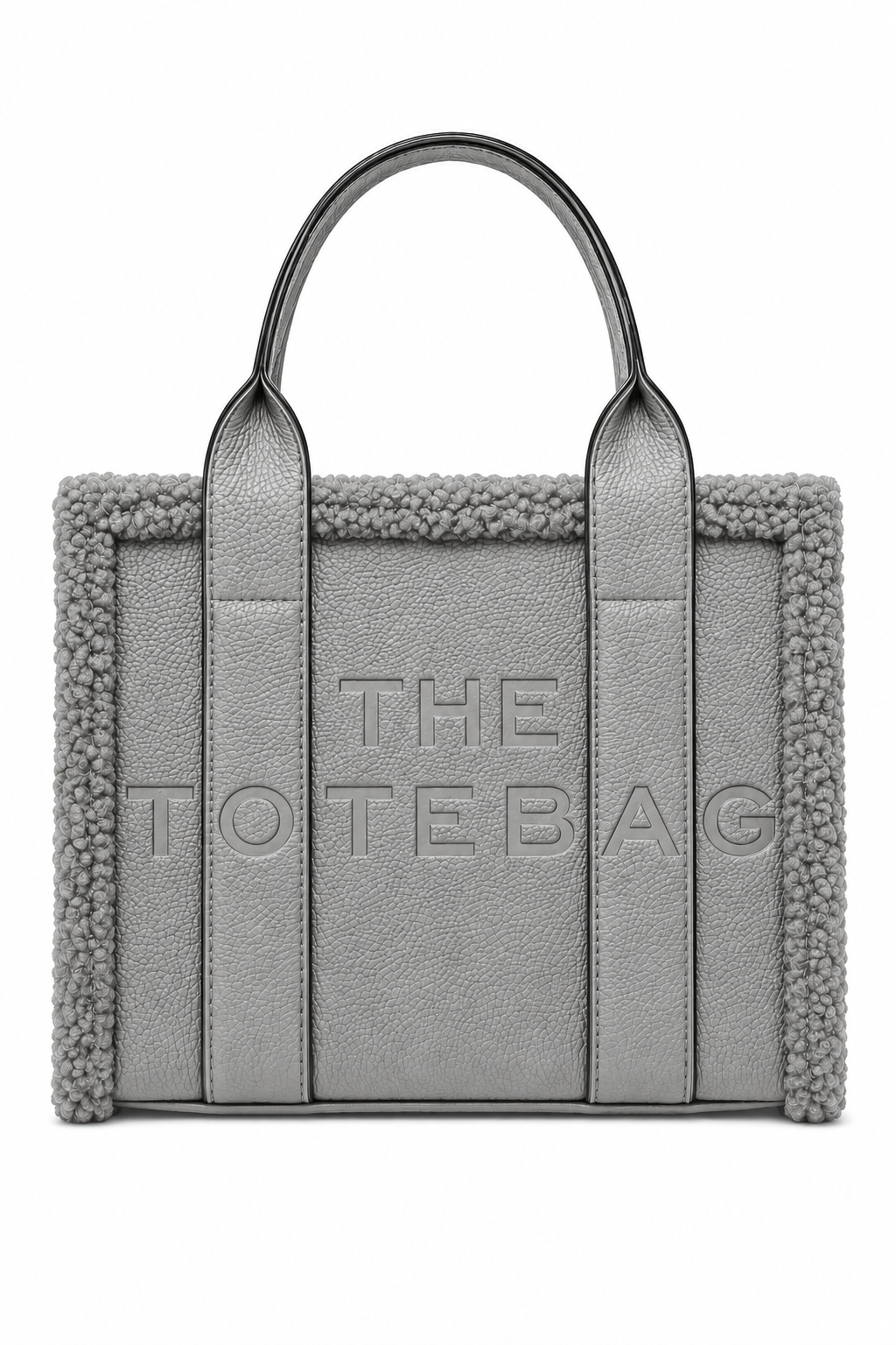 Winter Crush Medium Sherpa Handbag Grey
