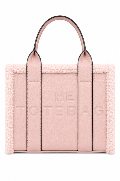 Winter Crush Medium Sherpa Handbag Pink