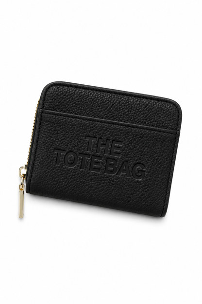 Zip Up Tote Bag Purse Black