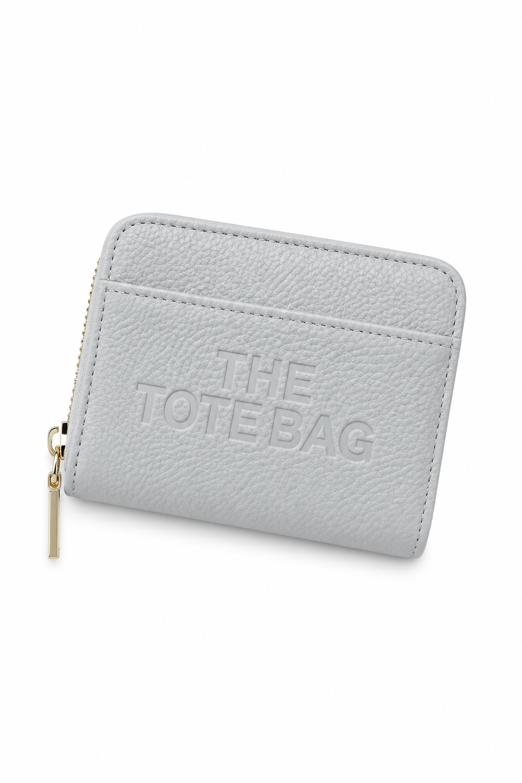 Zip Up Tote Bag Purse Grey