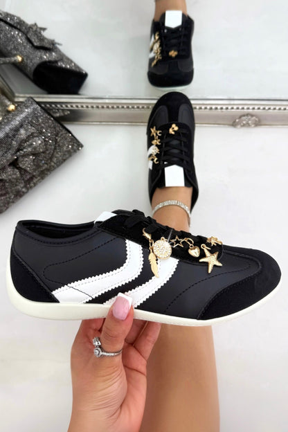 Sparkly Charm Horizon Trainers Black