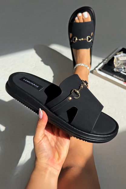 Comfort Heritage Sliders Black