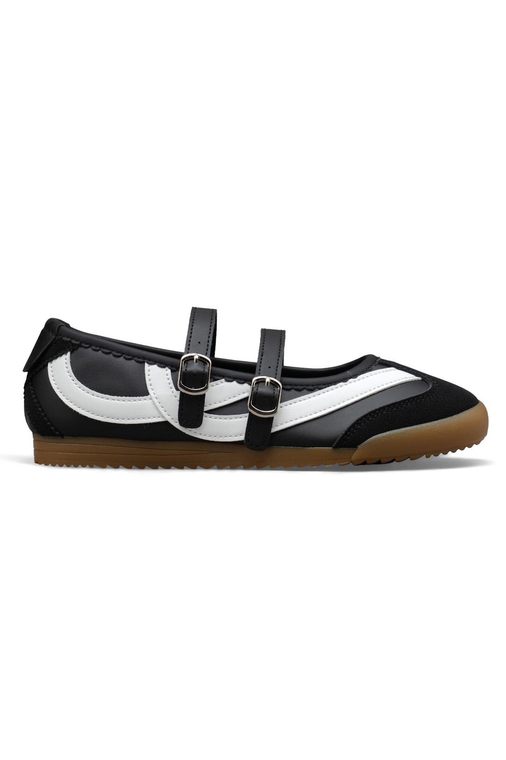 Comfort Mary Jane Eclipse Strap Trainers Black