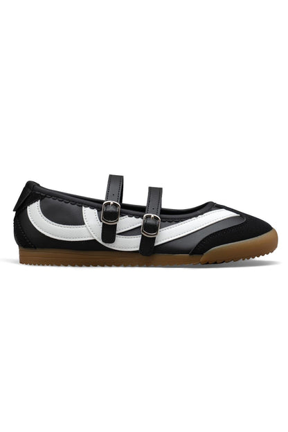 Comfort Mary Jane Eclipse Strap Trainers Black