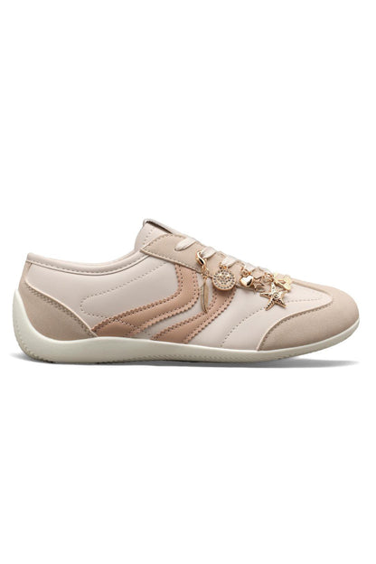 Sparkly Charm Horizon Trainers Nude