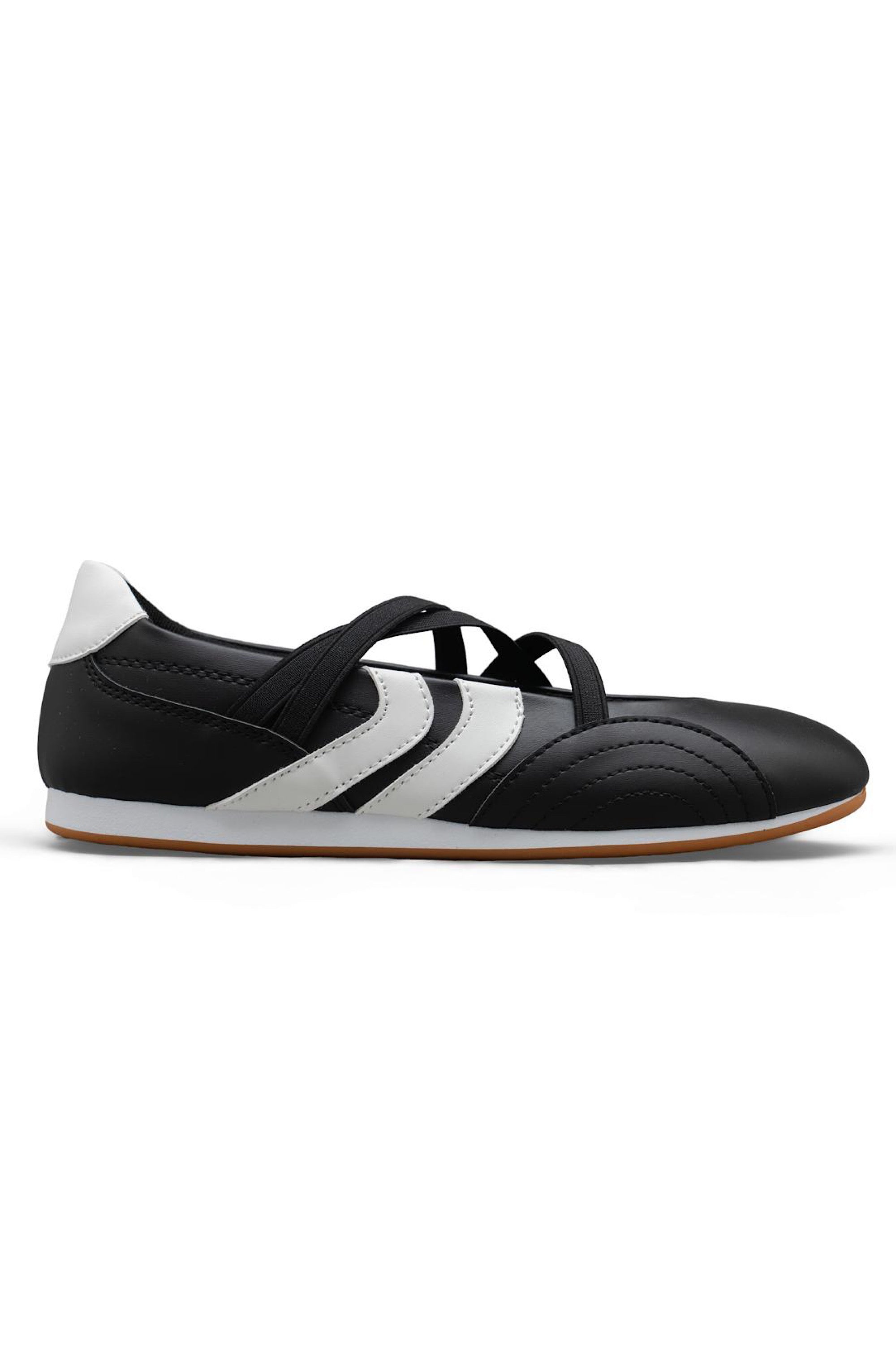 Comfort Mary Jane Asymmetric Strap Trainers Black