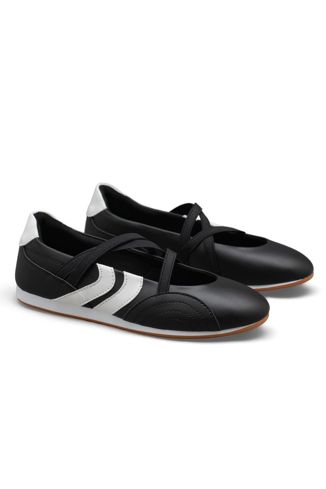 Comfort Mary Jane Asymmetric Strap Trainers Black