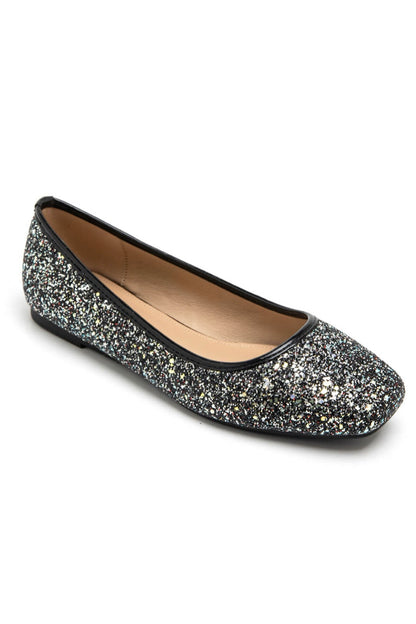 Sparkly Glitter Dolly Shoes Black