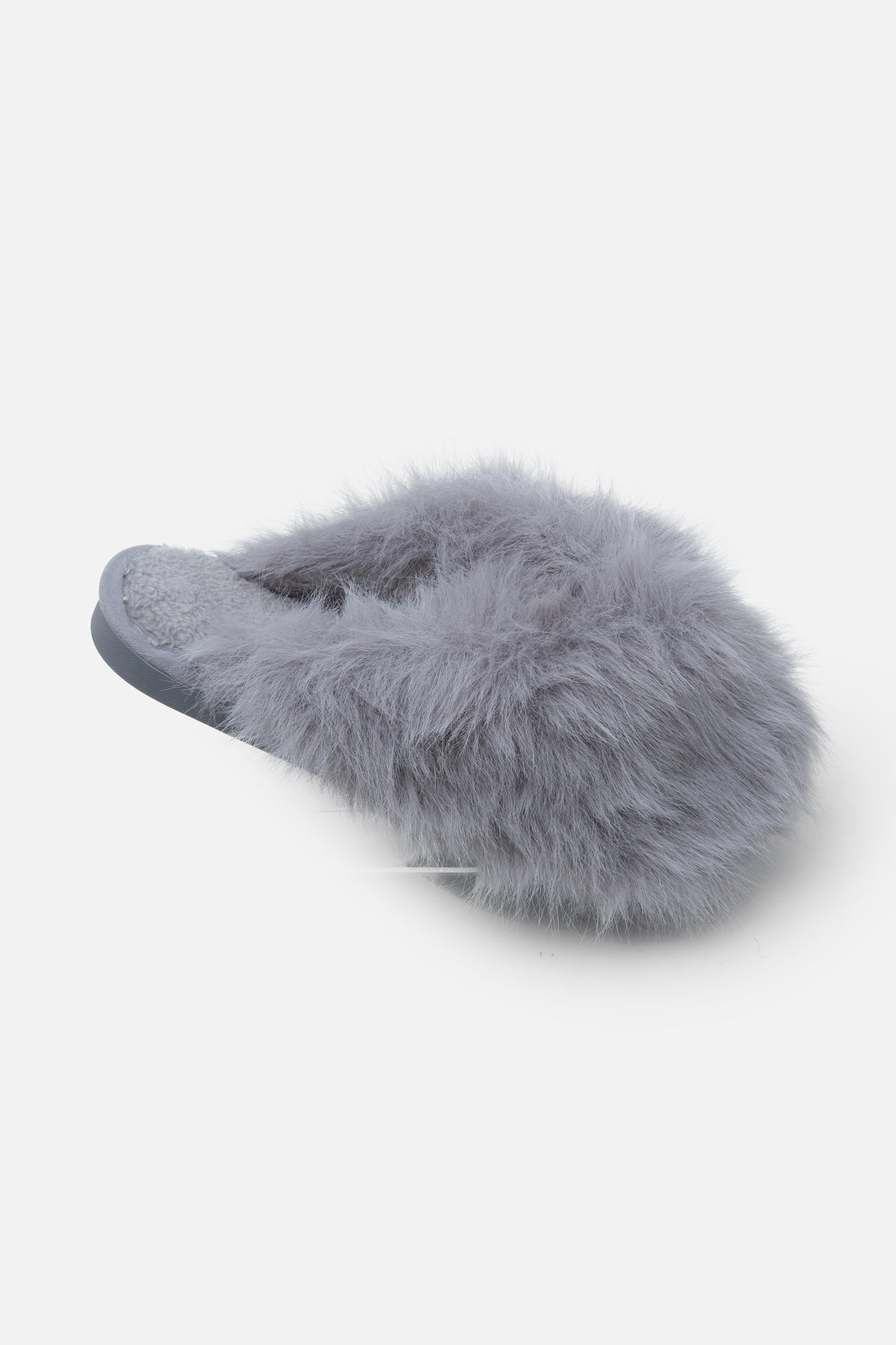 Ultimate Cosy Fluffy Slippers Grey, featuring true to size