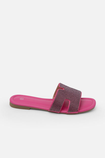 Crystal Lush Halo Sliders Hot Pink, capturing available in 5 colours