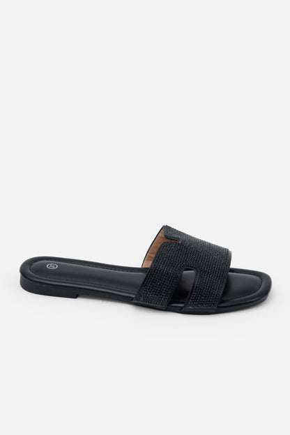 Crystal Lush Halo Sliders Black, showing available in 5 colours